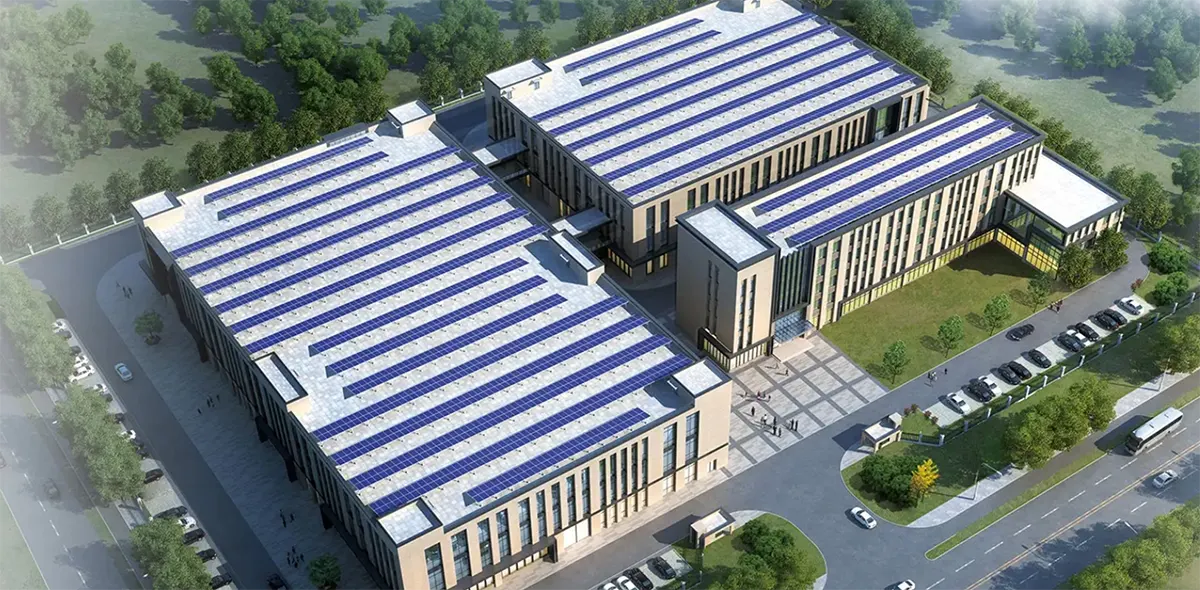 factory bird's-eye view